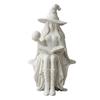 Con Palla Libro Strega di Halloween Sitter per Scaffale Palla di Cristallo Statua di Strega Decorazione per Libreria