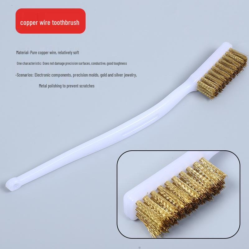 Industrial Stainless Steel Rust Removal & Polishing Brush for Toothbrush Gaps & Gas Stoves.