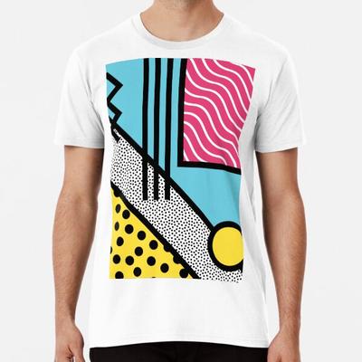 Grafiche in stile Pop Art Memphis anni '80 astratte Dalla S alla 5XL Prodotta in AU/USA T-Shirt