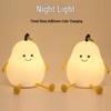 Veilleuse en Silicone en Forme de Poire - Lampe de Chevet pour Enfants & Ornement Cadeau