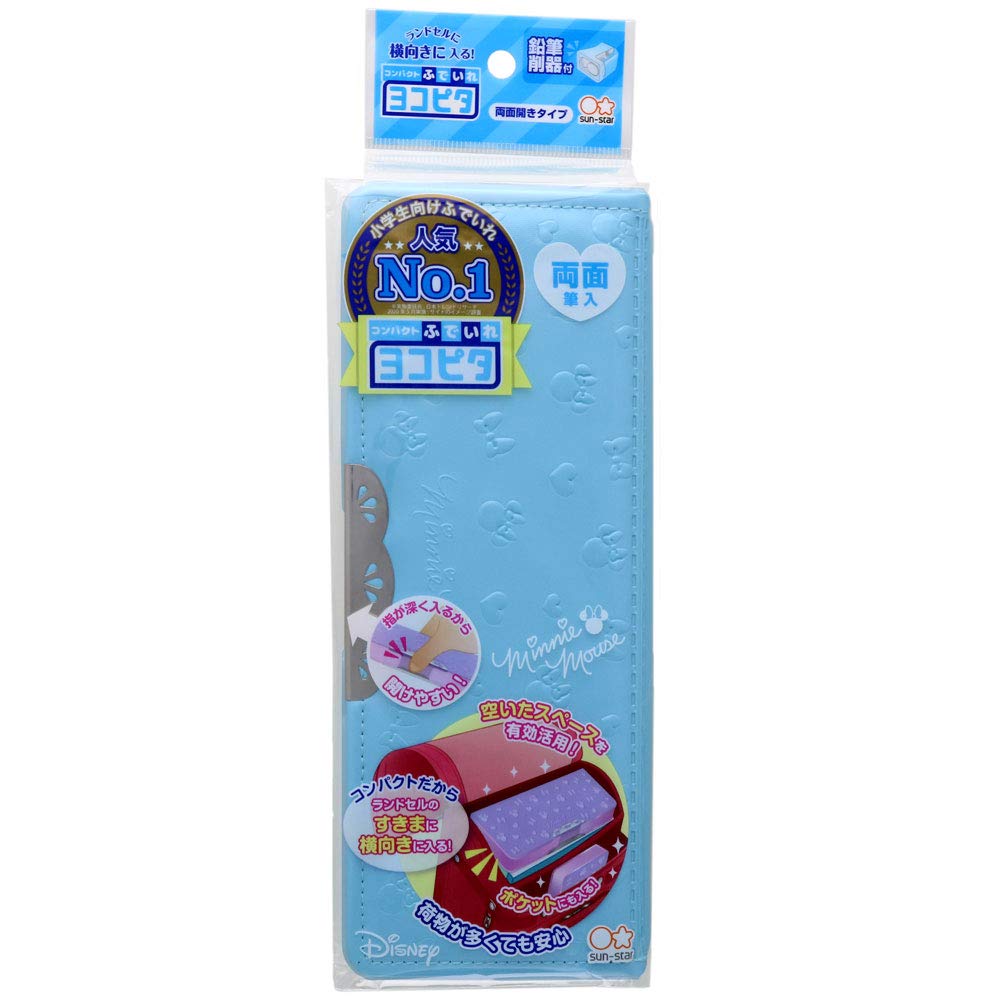 Sunstar Stationery Disney Pencil Compact Pencil Minnie S1313134 Case, Case, Yokopita, Mouse, Blue, синий