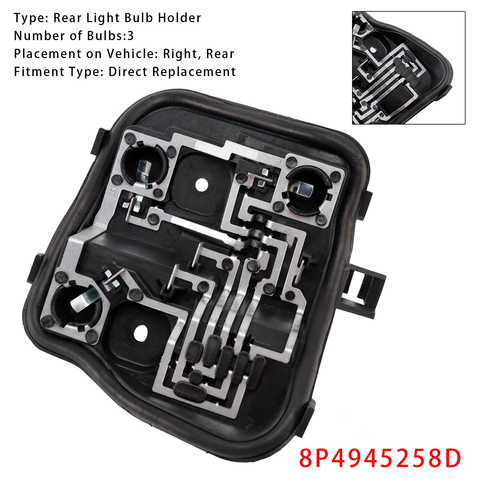

Правый задний патрон лампы 8P4945258D Для A3 5 ДВЕРНЫЙ Sportback 2009-2013