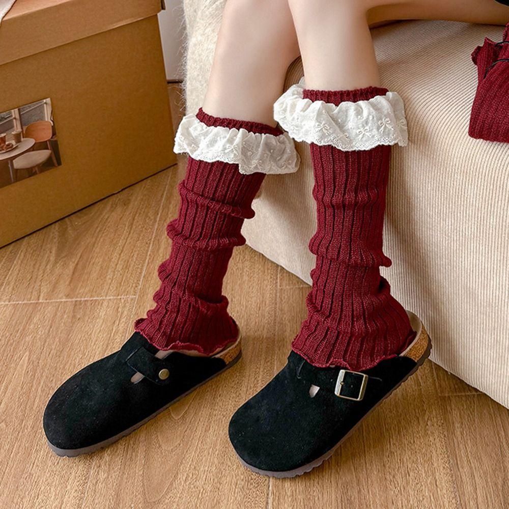 Harajuku Foot Warmers Y2K Lolita Leg Covers Autumn Winter Bubble Socks  for Women & Girls