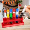 1 Collection Plastic Test Tube Rack 6 Holes Stand Lab Test Tube Stand Shelf Supply Auxiliary Teaching Equipment In School Laboratory