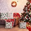Christmas Pillow Cover Christmas Tree Elk Snowman Print Pillow Cover Home Decoration Cushion Cover