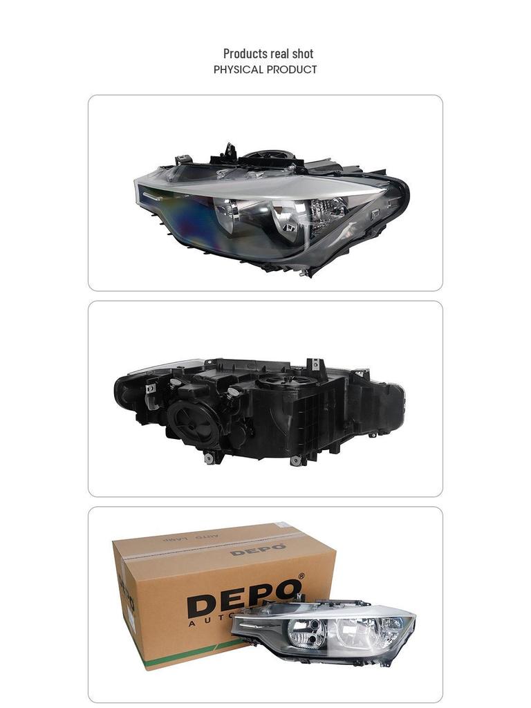Compatible Front Headlight for BMW 3 Series F30 Models 320/330, Part 63117259523/7293049