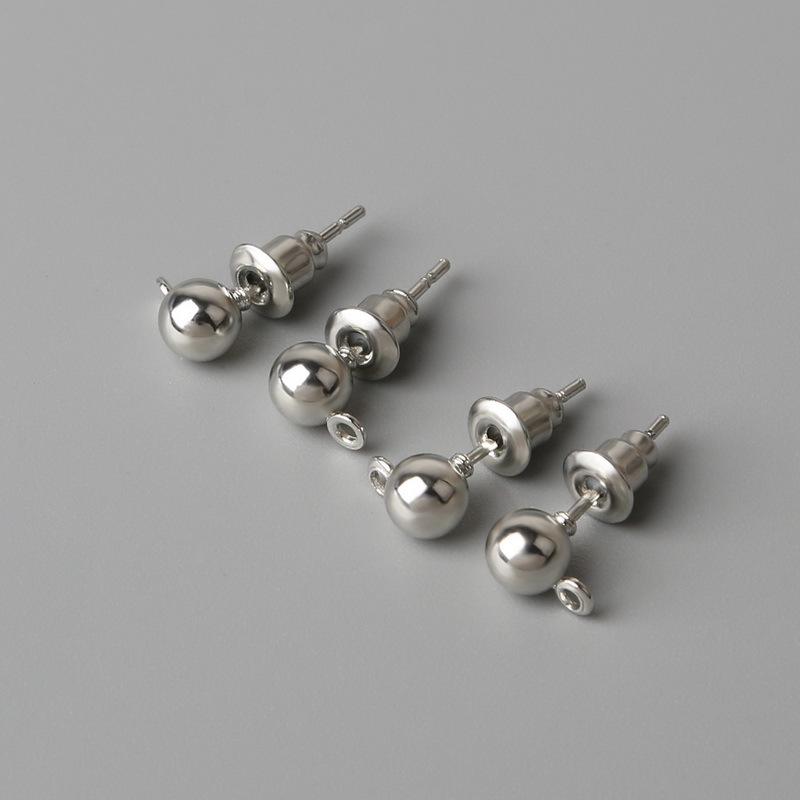 Mary Ball with ring ear plugs jewelry combination handmade diy earrings earrings earrings jewelry