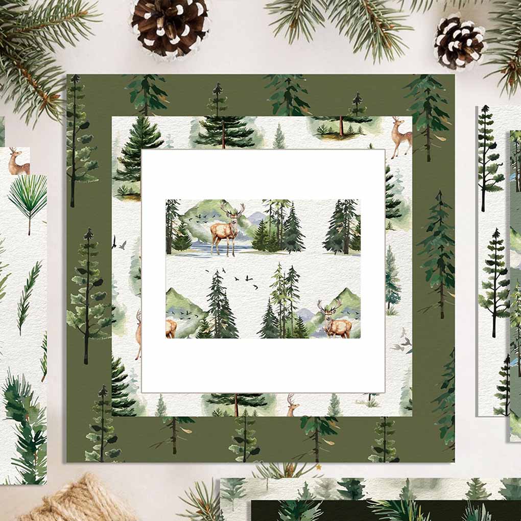 24 Sheets Green Leaves Tissue Paper Sheets,30x30CM Botanical Printed Leaf Wrapping Paper for Wrapping Gifts Birthday Festival