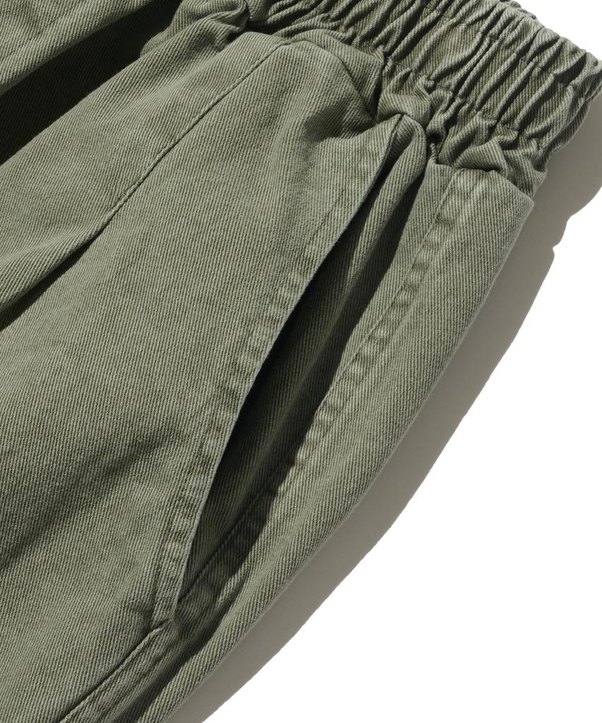 OTHERFITS Bio One-Pleat Wide Cotton Pants (Khaki)