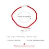 Red Beaded Choker Necklace Teardrop Pearl Pendant Necklace Elegant Short Necklace for Women
