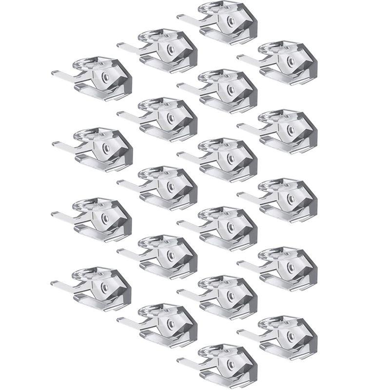 

20PCS Adhesive Hat Hooks For Wall Minimalist Hat Display Strong Hold Hat Hangers For Wall ,Silver срібний