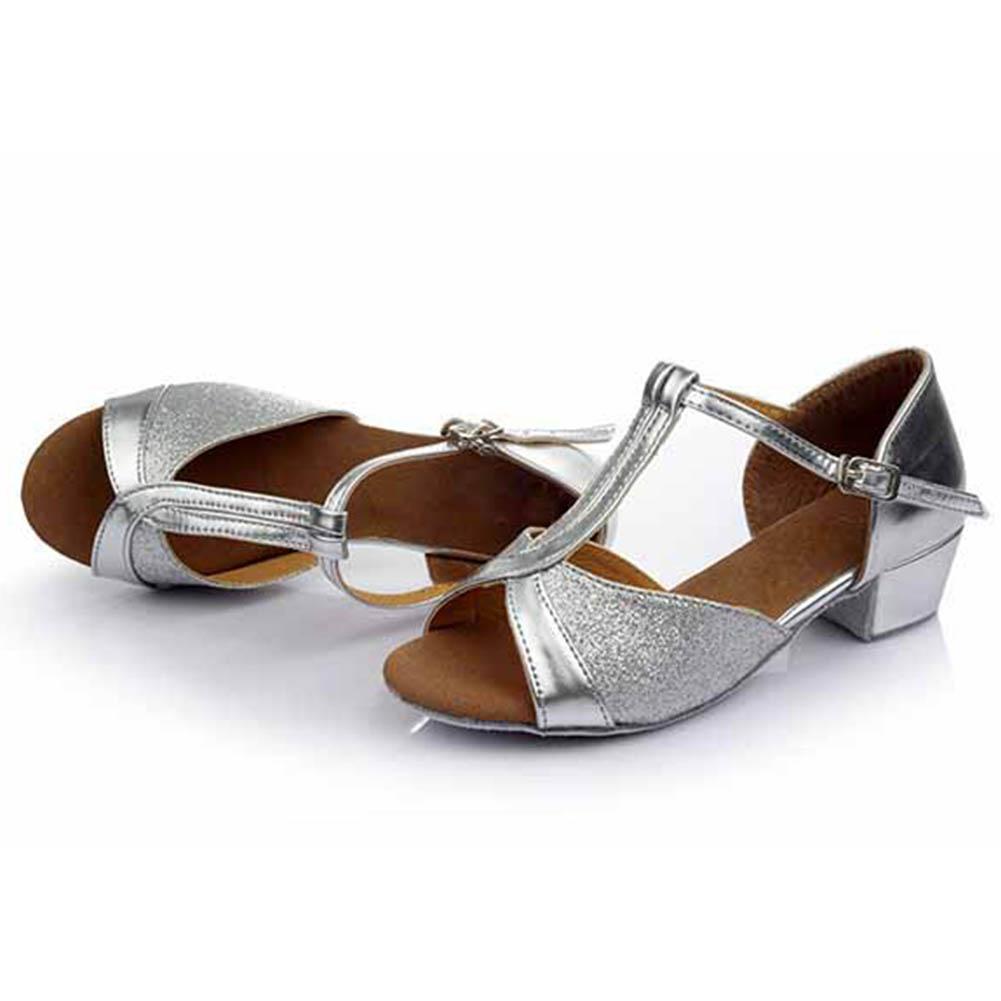 Nízký podpatek 3,5 cm pro dívky, děti, tango, latinskoamerické taneční boty, cvičné taneční boty