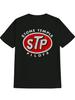 STP Pilots Casual Crew Neck T-shirt - Black with Red & White STP Logo