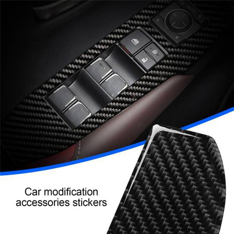 4PCS Car Window Switch Panel Adjust Cover Trim Stickers Window Button Decoration for LEXUS NX 300H 200T LHD B
