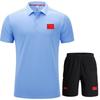 Quick-Dry Breathable Polo Shirt Shorts Set Swimming Coaches Kids Team Uniform Sportswear