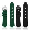 Cinturino in Gomma di Alta Qualità per Orologi Oris Aquis Serie 7330 7740 24x11mm 24x12mm cinturino curvo Uomo silicone Subacqueo Braccialetto