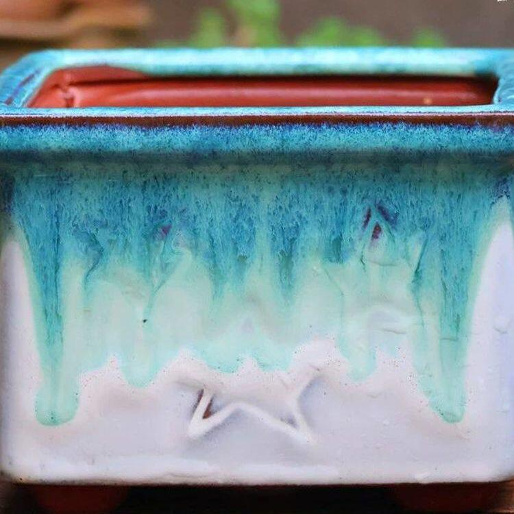 Handmade Retro Zisha Ceramic Pot for Succulents, Orchid, and Asparagus - Breathable Small Flower Pot