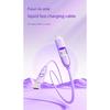 New Fast Charging Cable 4 in 1 Silicone Cable With 8 Pin/Type C/USB a Port High-speed Charger Wire For Samsung iPhone Huawei