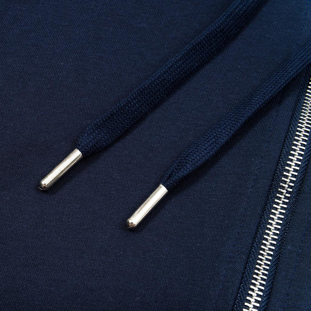 669 AMI Herr- och Damhöst Ny Broderad Dragkedja Huvtröja