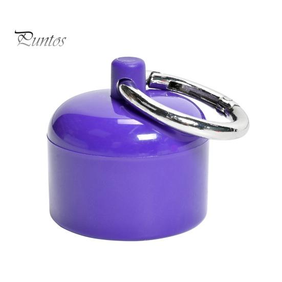 Engagement Ring Travel Case Holder Keychain with Secure Cylindrical Slot, Waterproof Portable Jewelry Pouch for Outdoor Case, Lightweight Storage Box