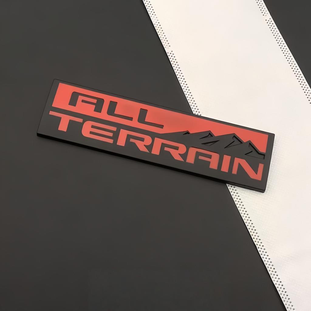 3D ALL TERRAIN Badge Sticker Side Fender Rear Trunk Emblem Decal High-Quality Car Exterior Styling Accessories