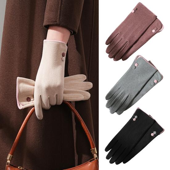 Winter Gloves for Women Cold Weather Touch Screen Gloves Windproof Fleece Warm Gloves for Outdoor Driving