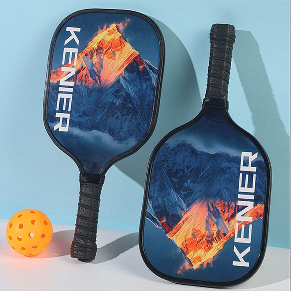 Shockproof Pickleball Paddles Set Non-slip Handle with 2 Rackets & 4 Pickleballs Balls Racquet Kit High Resilience