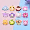 Resin Cartoon Animal Head Earrings & Keychain Pendant - DIY Handmade Jewelry Accessories
