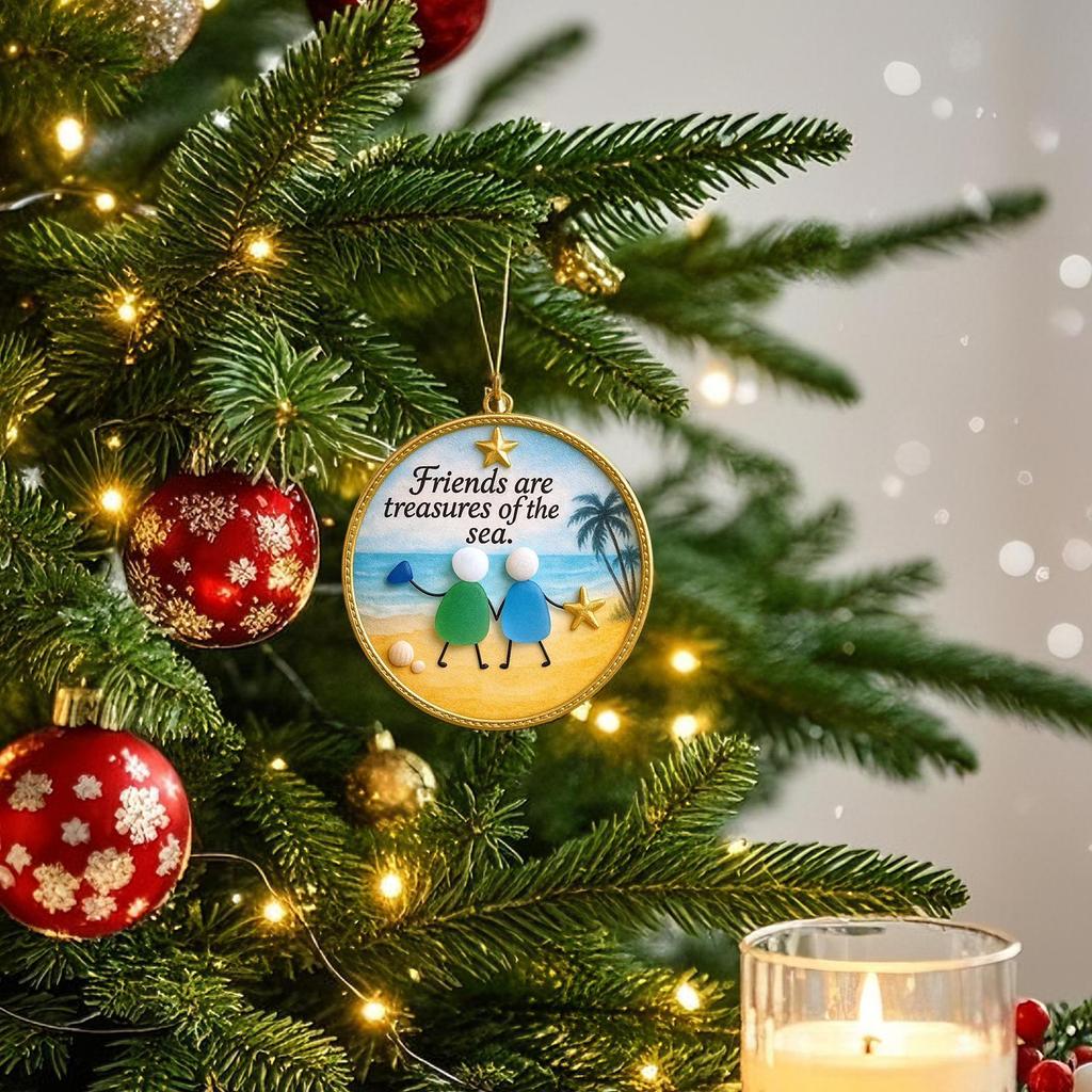 Christmas Tree Decoration Beach Hangable Friendship Ornaments Indoor Outdoor Home Decor Pendants For Holiday Decor Winter