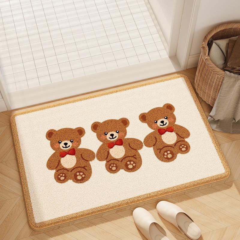 Bathroom Floor Mat Bathroom Anti Slip Quick Drying Foot Mat Entrance Carpet