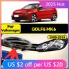 BGK1 GOLF 4 5 6 7 Hot 2026 For VW VOLKSWAGEN 135mm 110mm Car Front Grill Badge Rear Trunk Emblem Lid Logo Car Styling For Golf6 MK6 G