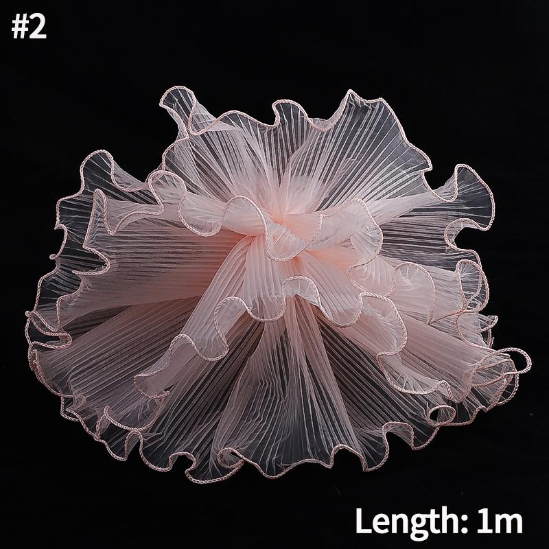 White Floral Packaging for Bouquets Flower Wrapping Paper Pearl Wave Decorative Mesh Wrapping Paper Wrinkled Gift Packaging