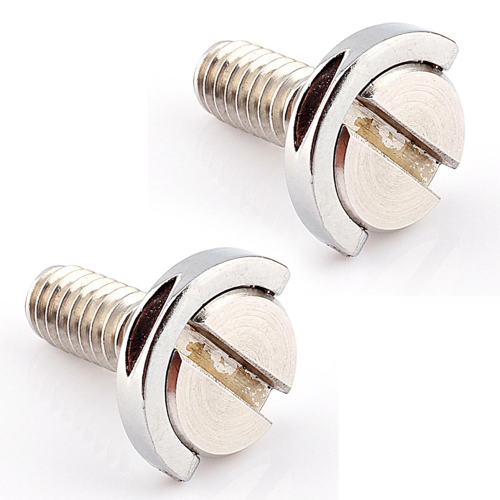 2 Pezzi Viti ad Anello a D per Fotocamera Versione Lunga Acciaio Inossidabile Filettatura da 1/4 di Pollice Viti di Montaggio a Rilascio Rapido per Treppiede Monopiede