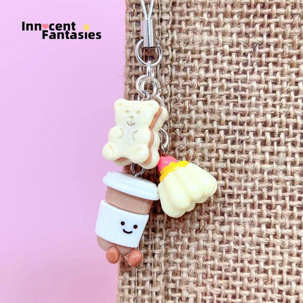 Girlish Cartoon Charm: Cute Mobile, Bag, and Car Key Accessory