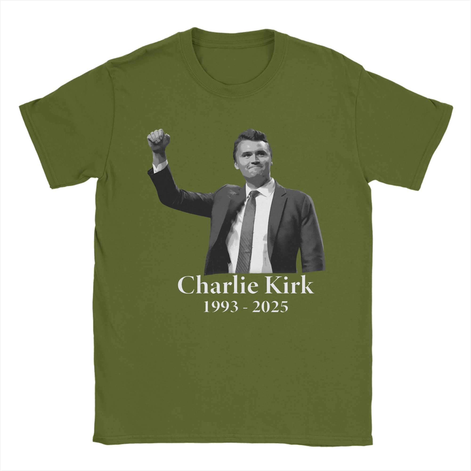 

Man T Shirt REST IN PEACE Charlie Kirk 1993-2025 T Shirts Novelty Beach Tee Shirt Y2K Casual Casual Pure Cotton Tops Plus Size 4XL