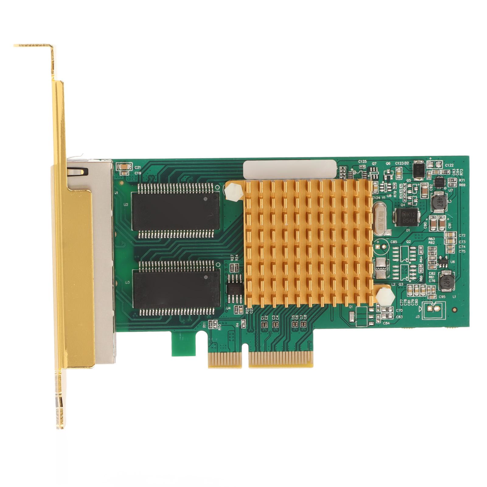 

PCI E Gigabit Ethernet Card for Intel I350 Chip 4 Port RJ45 10Mbps 100Mbps 1000Mbps PCI Express