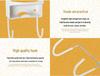 Hotel Iron Hanger and Storage Shelf for Guest Room Ironing Board - Extra Thick, White.
