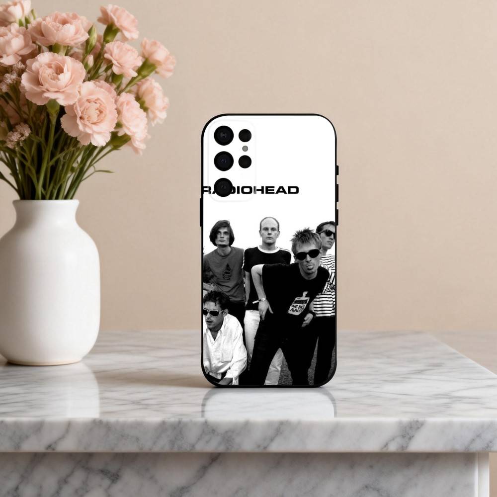 Alternative R-Radiohead -D band Phone Case For Samsung S25,24,23,22,30,21,10,9,Ultra,Plus,Lite,FE,4,5 G Soft Black Case
