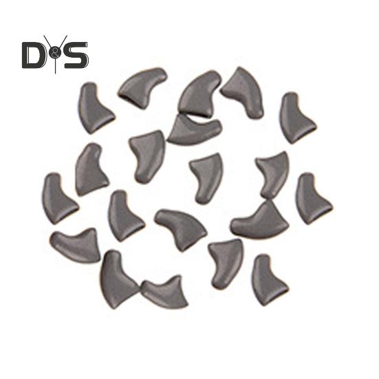 

20 шт. колпачки для ногтей с клеем, модные накладки на когти для домашних животных, защита для когтей для кончиков ногтей кошек, аксессуары для домашних животных для собак, кошек L серый