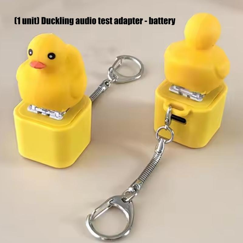 Duck Shaped Rechargeable Switches Tester Kit Mechanical Keyboards Switches Keychains Speaker Stress Relief Toy