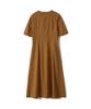 Is Summer Linen V-Neck Dress_Camel
