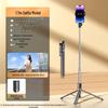 2025 Universal Blue Selfie Stick Tripod: Floor-Standing, Portable, 360° Rotation for Mobile Photography