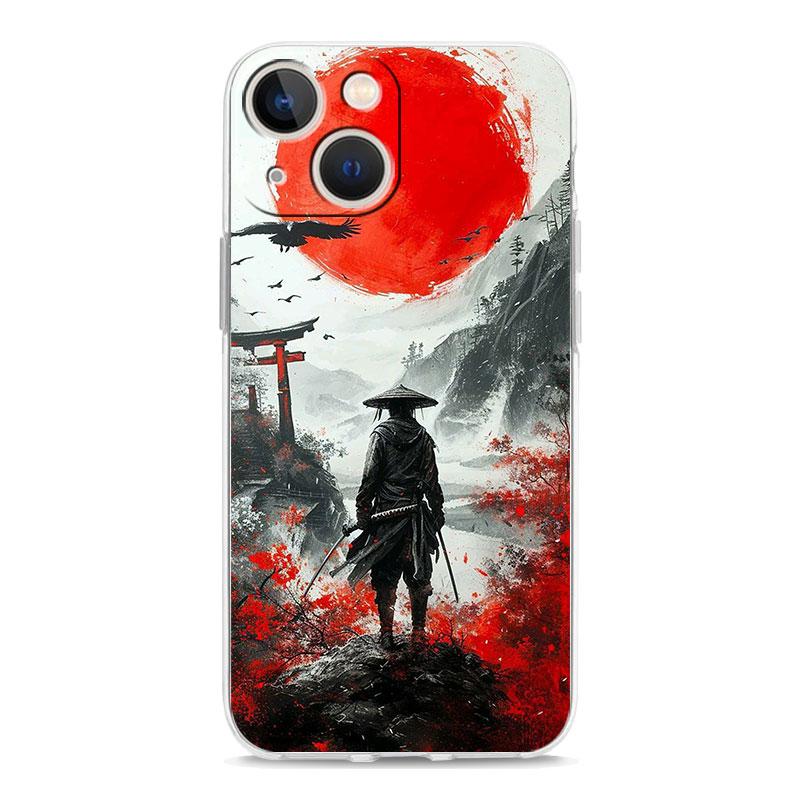 Phone Case For iPhone 17 Cases iPhone Air 16 15 12 13 14 Pro Max 7 8 Plus 16Pro iPhone11 Cover Japanese Bushido Samurai