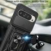 For Google Pixel 9 Pro/Pixel 9 Case with Slide Camera Lid PC+TPU Kickstand Phone Cover