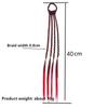 1pc Gradient Colorful Braid Synthetic Hair Ponytail Rope Tie Girl Princess Color Tail Wig Children's Styling Accessories Braider