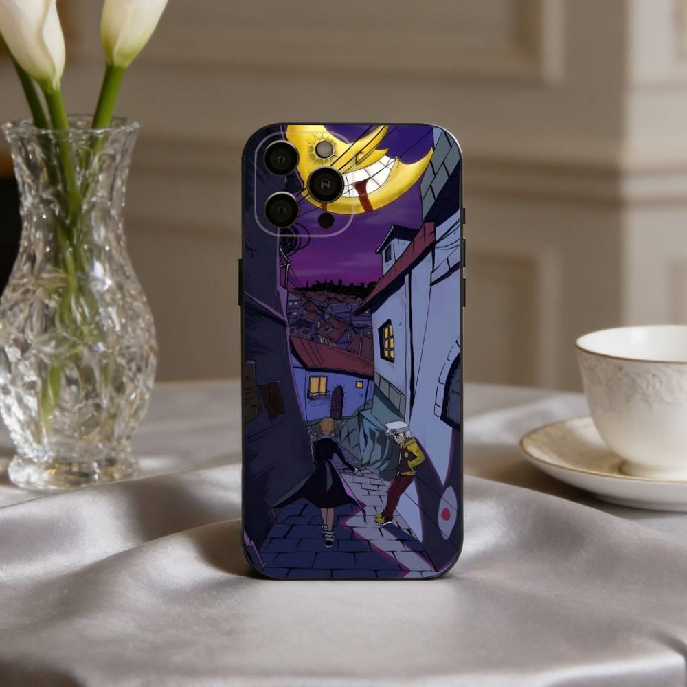 Anime P-passionate S-Soul-L E-Eater-R Phone Case For iPhone 17pro,16,15,14,13,12,11 Plus,Pro Max,XS,Soft Silicone Black Cover