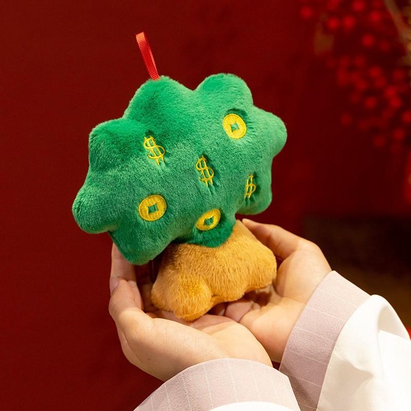 Fu Lu Double Full Gourd Plush Toy Cute Backpack Pendant Hanging Decoration Doll