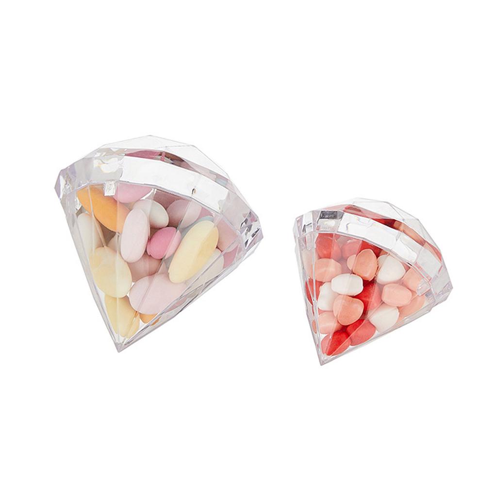 10Pcs Large Diamond Shaped Candy Boxes with Lid Versatile Diamonds Shaped Gift Boxes for Party Sweets and Small Trinkets