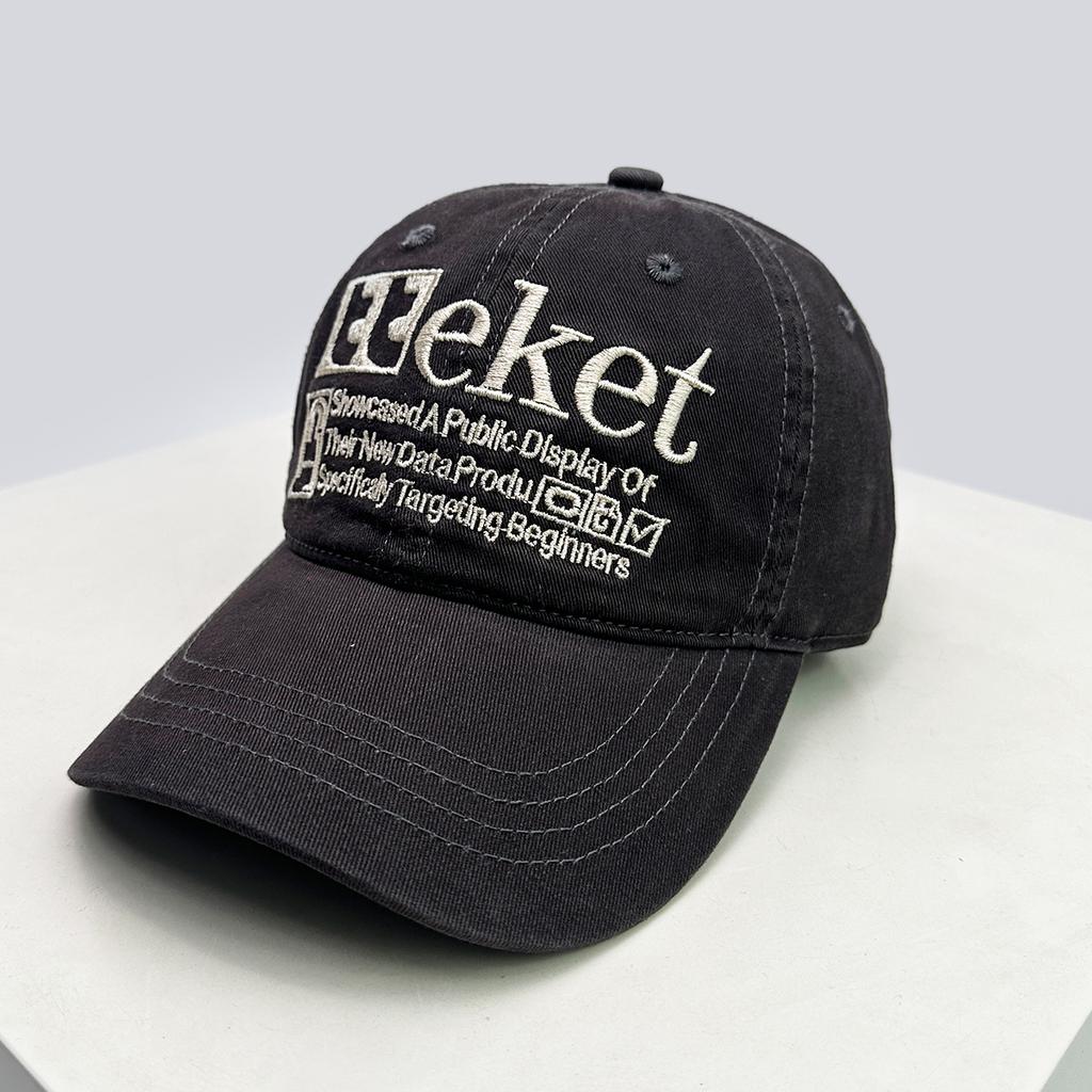 Baseball Stitching Embroidered Letterings Alphabet Street Urban Style School Old Vintage Women Men For Neutral Gender Fresh Caps Peaked Hats