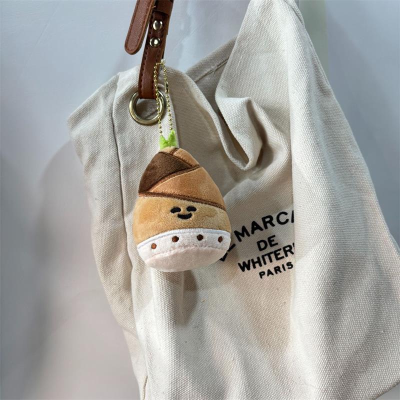 1/2 Pcs Creative Cute Bamboo Shoot Plush Doll Stuffed Toys Keychain Pendant Girly Bag Charms Backpack Ornaments Gift Keyring